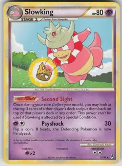 Pokemon TCG Slowking Rare Call of Legends 32/95 - Image 1