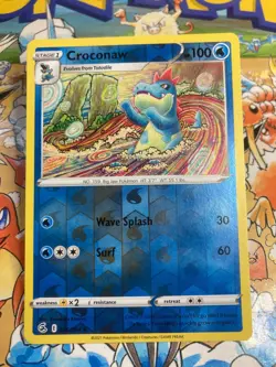 Croconaw 056/264 Uncommon Fusion Strike Pokemon Reverse Holo - Image 1