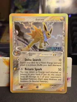 Pokemon TCG Jolteon EX Delta Species 7/113 Reverse Holo Rare Card Stamped LP/MP - Image 1