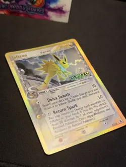 Pokemon TCG Jolteon EX Delta Species 7/113 Reverse Holo Rare Card Stamped LP/MP - Image 5
