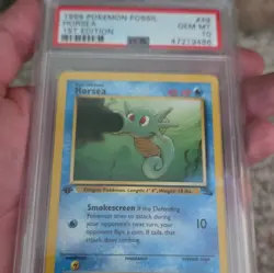 Pokemon Horsea Fossil 49/62 1st Edition PSA 10 Graded Regular EN 1999 - Image 3