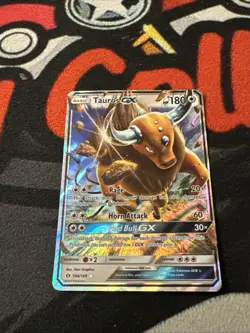Tauros GX 100/149 Holo Rare GX Sun & Moon Pokemon MP/HP - Image 1