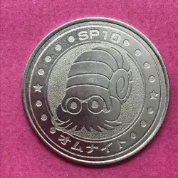 Omanyte Pokemon Coin Medal game Japan Anime rare Pocket monster Nintendo F/S - Image 1