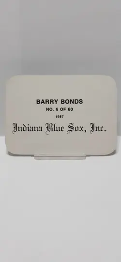 Barry Bonds Pittsburgh Pirates RC 1987 Indiana Blue Sox, Inc Oddball - Image 5