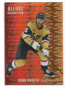25-26 Upper Deck Allure Color Flow Red-Orange Spectrum /399 Noah Hanifin CF-10 - Image 1