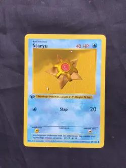 Pokemon Cards: Base Set 1st Edition Common: Staryu 65/102 - Image 1