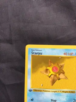 Pokemon Cards: Base Set 1st Edition Common: Staryu 65/102 - Image 2