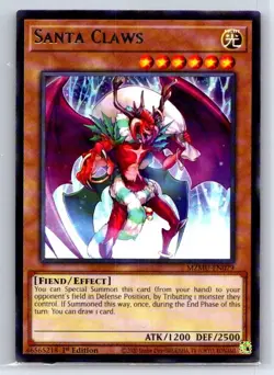 Santa Claws MZMU-EN079 Rare Maze of Muertos Yu-Gi-Oh LP - Image 1