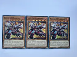 3 x Yugioh MZMI-EN077 Rescue-ACE Turbulence Super Rare 1st Edition Playset - Image 1
