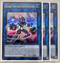 YuGiOh! 3x Dark Infant @Ignister MP22-EN086 Ultra Yu-gi-oh! TCG x3 SET FAST SHIP - Image 1
