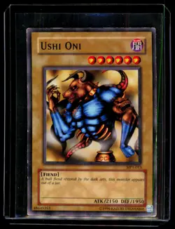 Yu-Gi-Oh! TCG Ushi Oni McDonald's Promo Cards MP1-013 Limited Edition Common HP - Image 1