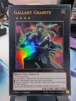 YuGiOh! Gallant Granite CHIM-EN036 Ultra Rare 1st Ed - Image 1