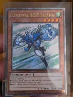 Elemental HERO Stratos Yugioh 2024 RA03-EN177 Quarter Century Secret 1st ed - Image 2
