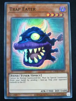 Trap Eater OP19 Super Rare - Yugioh Card #4L - Image 1