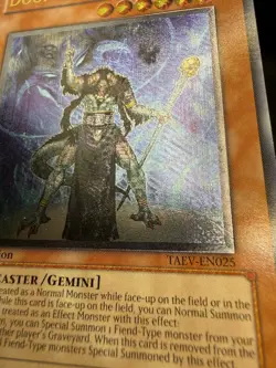 Yu-Gi-Oh! 1st edition EURO Doom Shamen Ultimate Rare TAEV-EN025 Mint+ - Image 4