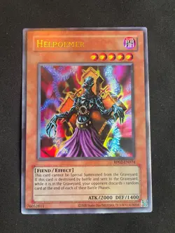 Yu-Gi-Oh! TCG Helpoemer RP02 NM Unlimited Ultra Rare - Image 1