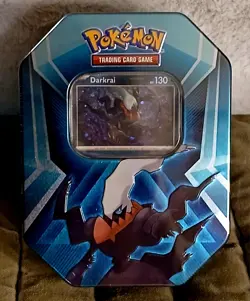 Pokemon Darkrai Triple Whammy Tin 3 Booster Packs & 3 Cards! New! Sealed! - Image 1