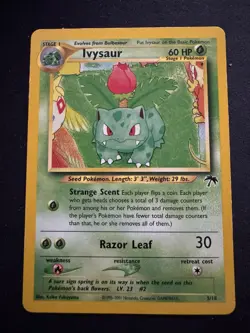 Pokemon TCG Ivysaur Southern Islands Promo 2001 Non-Holo Card 5/18 LP Condition - Image 1