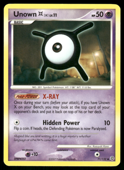 Pokemon TCG - Secret Wonders - Unown X 71/132 - P - Image 1