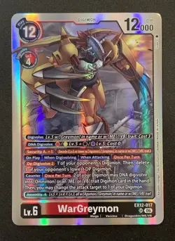 WarGreymon EX12-017 SR - EX12 Digital World Shambala - Digimon TCG - Image 1