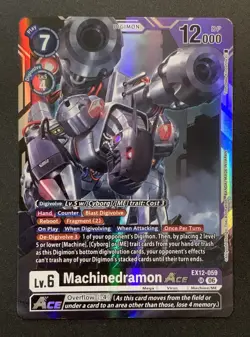 Machinedramon ACE EX12-059 SR - EX12 Digital World Shambala - Digimon TCG - Image 1