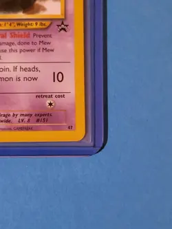 Pokemon TCG Mew 47 Promo Cards Regular Promo English 2000 Basic 40 HP Sugimori - Image 2