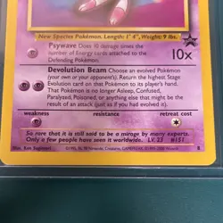 Pokemon TCG Mew Wotc Promo Card Promo 08/53 Basic 50HP English Regular Finish - Image 4