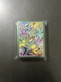 Pokemon Eevee Card Sleeves Prismatic Evolutions SPC, 65 Sleeves - Image 1