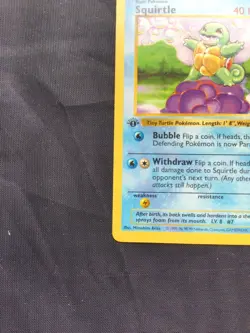 Pokemon Cards: Base Set 1st Edition Common: Squirtle 63/102 - Image 5