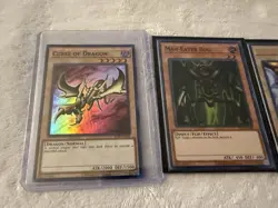 Yugioh Left leg of the Forbidden One LOB-123 Curse Of Dragon Man-Eater Bug Lot - Image 2