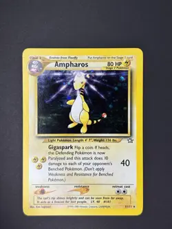 Pokemon Company Pokemon TCG Ampharos 1/111 Neo Genesis Holo Rare HP80 English - Image 2