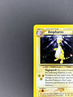 Pokemon Company Pokemon TCG Ampharos 1/111 Neo Genesis Holo Rare HP80 English - Image 4