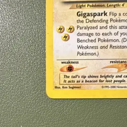 Pokemon Ampharos Neo Genesis 1/111 Holo Rare Stage 2 80 HP 2000 English - Image 2