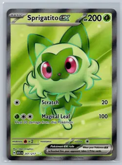 Sprigatito ex 251/217 Ultra Rare Ascended Heroes Pokemon Card Near Mint - Image 1