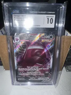 2021 Pokemon Fusion Strike Gengar VMAX #157/264 CGC 10 Gem Mint - Image 1