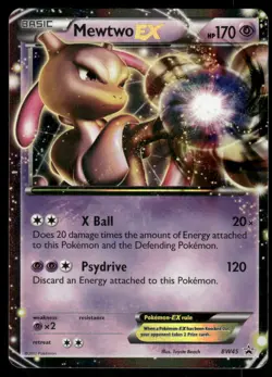 Pokemon Cards Mewtwo EX BW45 Black And White Promo Holo Promo LP - Image 1