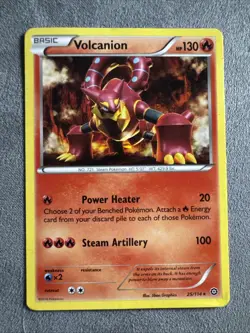 Volcanion 25/114 - Pokemon Steam Siege Card - - Image 1
