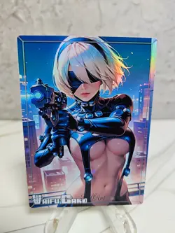 Nier Automata 2b Trading Card Waifu Goddess Story Anime Girl holo Karte Manga - Image 1