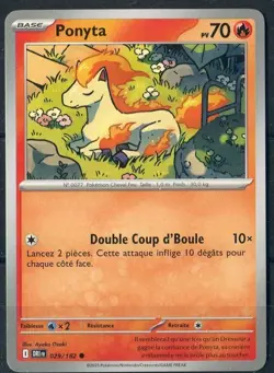 D462972 Pokemon Card Ponyta # 029/182 French Destined Rivals - Image 1
