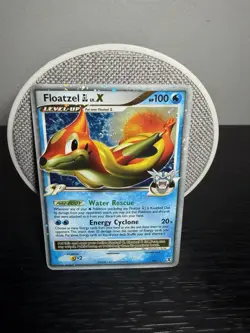 Floatzel GL LV.X Holo Pokemon Card 104/111 Rising Rivals LP - Image 1