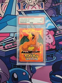 Charizard Topps PSA 9 Pokemon Card E6 1999 Movie Edition Mint - Image 1