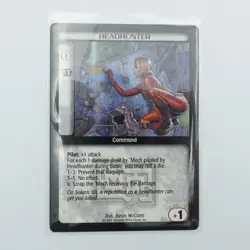 BattleTech CCG Trading Card Game Headhunter vintage single card - Image 1