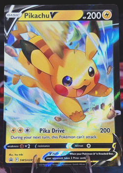 Pokemon TCG Cards Pikachu V SWSH285 Black Star Promo Holo MINT - Image 1