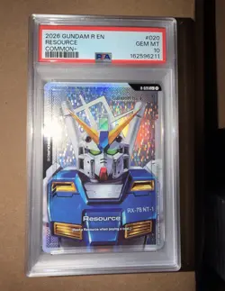 Bandai Gundam Card Game 2026 GUNDAM R EN RH EN PSA 10 Lot Of 5 Sequential Set - Image 1