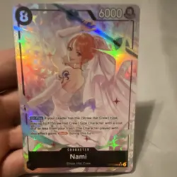 Bandai One Piece Card Game Nami OP15-008 SEC Alt Art Holo 8 Cost 6000 ENG - Image 2