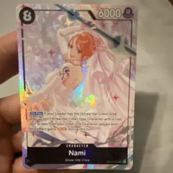 Bandai One Piece Card Game Nami OP15-008 SEC Alt Art Holo 8 Cost 6000 ENG - Image 4