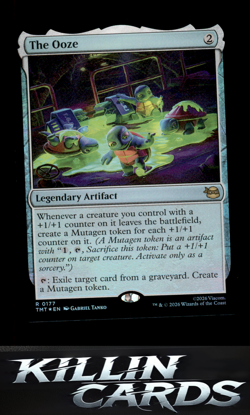 Foil The Ooze 177 Magic R Teenage Mutant Ninja Turtles Card NM - Image 1