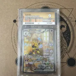 Alakazam 201/165 Sir Scarlet Violet 151 Pokemon TCG Card Ace Mint 9 Graded Card - Image 1