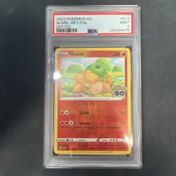 PSA 9 Numel Ditto Unpeeled Reverse Holo Pokemon Go 2022 013/078 13 Rev Foil - Image 1