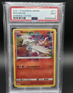 PSA 9 Pokemon Card Lot Victini Reshiram Whimsicott GX Secret Rare - Image 3